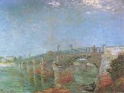 Vincent Van Gogh The Seine Bridge at Asnieres (nn04) oil painting artist
